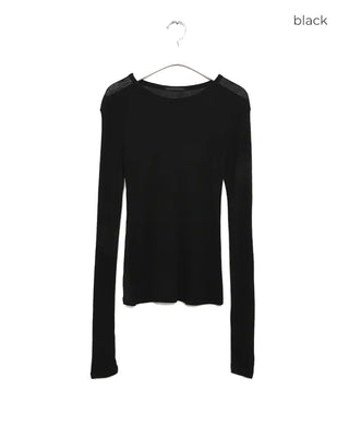Slim-fit long-sleeved T-shirt