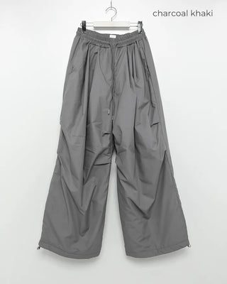 Waist string parachute pants
