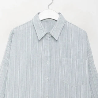Daily Stripe Oversized Shirt