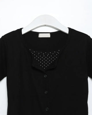 Dot Layered Half Cardigan