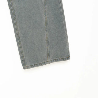Wide-fit denim pants