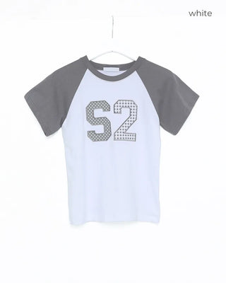Color Block Number T-Shirt