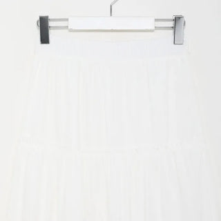 Tiered long skirt