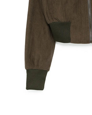 Wide Rib Corduroy Semi-Cropped Blouson Jacket