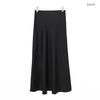 Satin Mermaid Line Long Skirt