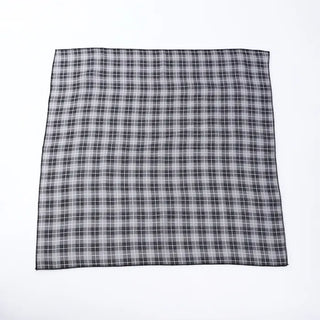 Square check scarf