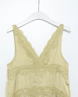 Lace V-neck mini dress