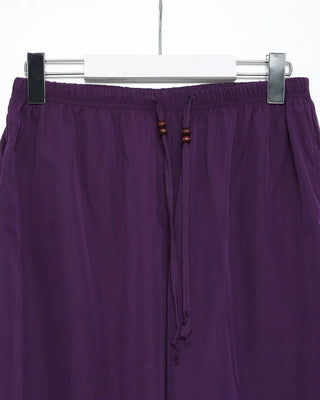 Wood Bead Nylon Easy Pants
