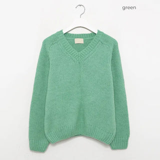 Vivid V-neck knit