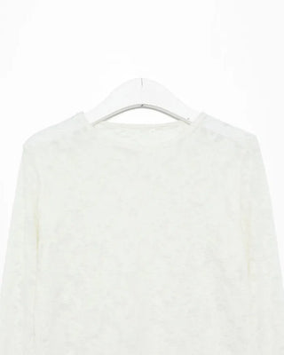 Flower sheer T-shirt