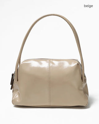 2-way center seam leather tote bag