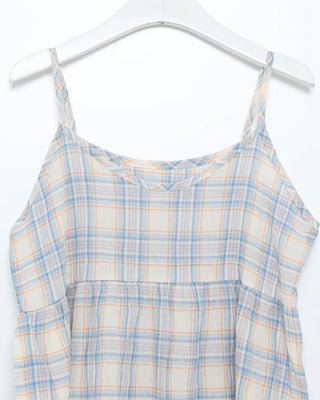 Pastel check camisole blouse