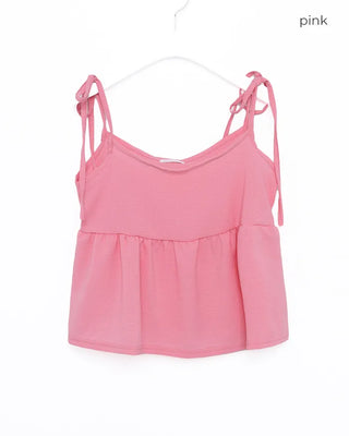 Ribbon Shirring Camisole Blouse
