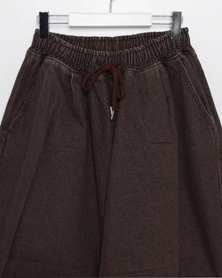 Parachute denim elastic waist pants
