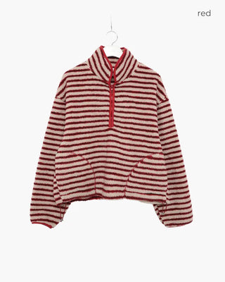 Half-zip border fleece