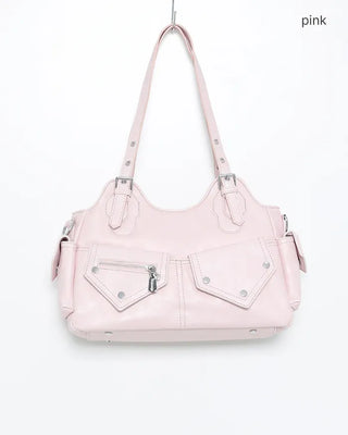 Multi-pocket casual shoulder bag