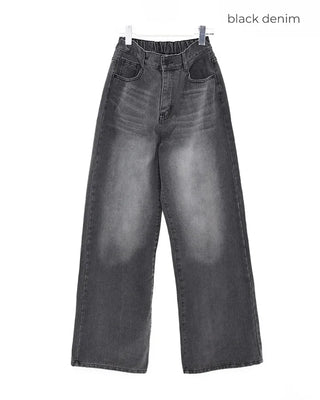 Vintage Wash Wide Denim