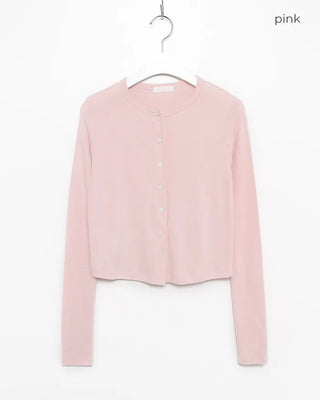 Semi-Clothed Slim Cardigan