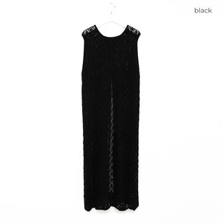 Perforated Long Knit Dress