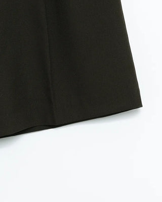 Waistband with elastic back pleats, slacks, half-pants