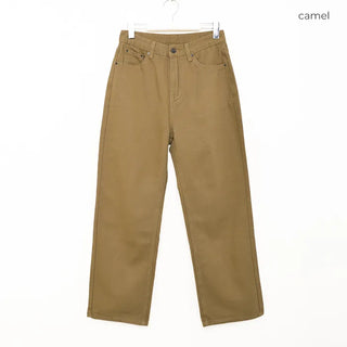 Cotton straight pants