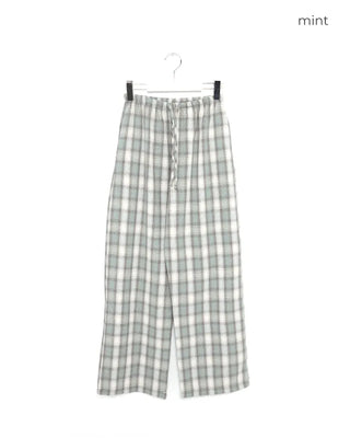 Checked Banding Pants