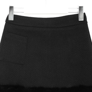 Hem fur mini skirt