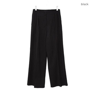 Striped wide slacks