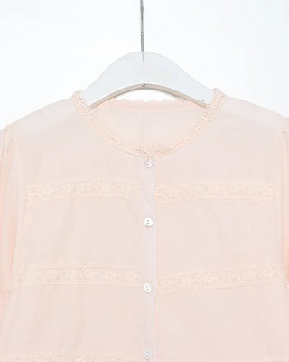 Necklace Point Frill Blouse