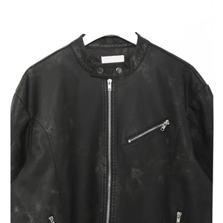 Crack Biker Eco Leather Jacket