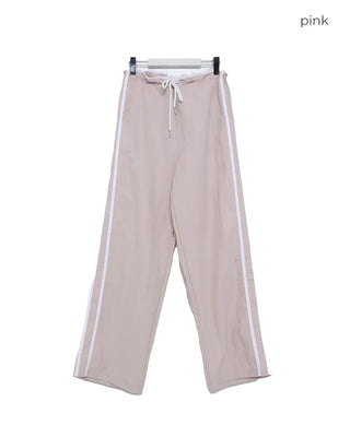 Nylon side stripe pants
