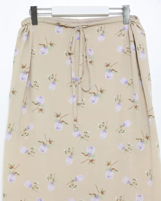 Flower long skirt