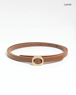 Oval buckle belt