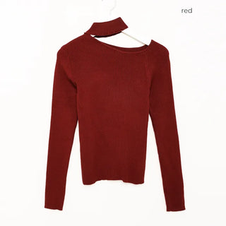Choker cutoff knit