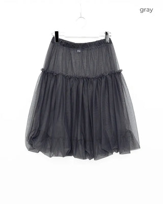 Chiffon midi skirt