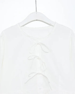 Bust lace string point blouse