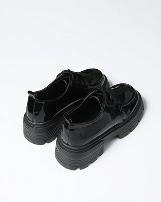 Volume sole lace-up loafers
