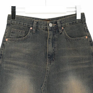 Maxi denim skirt