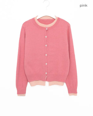 Layered Bicolor Cardigan