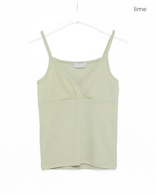 V-neck slit camisole