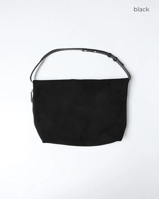 Suede drawstring shoulder bag