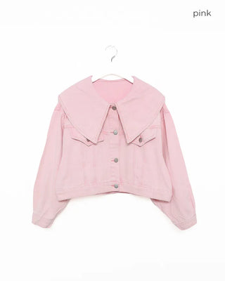 Big Collar Denim Jacket