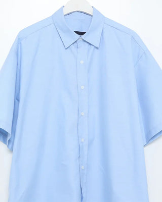 (Unisex) Oxford Overfit Half Sleeve Shirt
