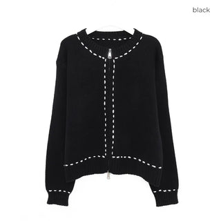 Stitch Point Knit Cardigan