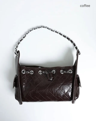 Square chain shoulder bag