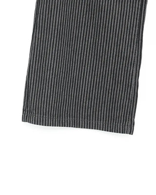 Striped cotton wide-leg pants