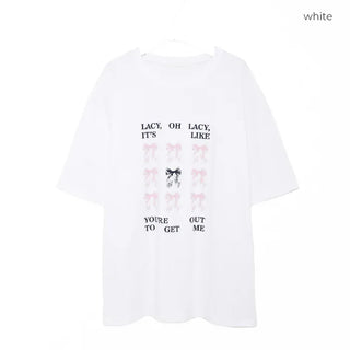 Oversized Ribbon Short-Sleeve T-Shirt