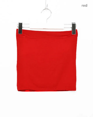 Cropped Slim Tube Bra Top