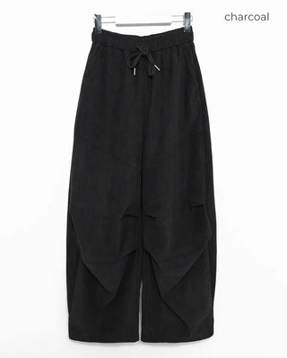 Slash Yoke Corduroy Fleece Easy Pants
