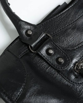 Studded design shoulder bag